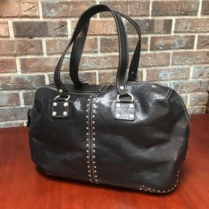 MICHAEL by Michael Kors Black Leather Duffle Purse